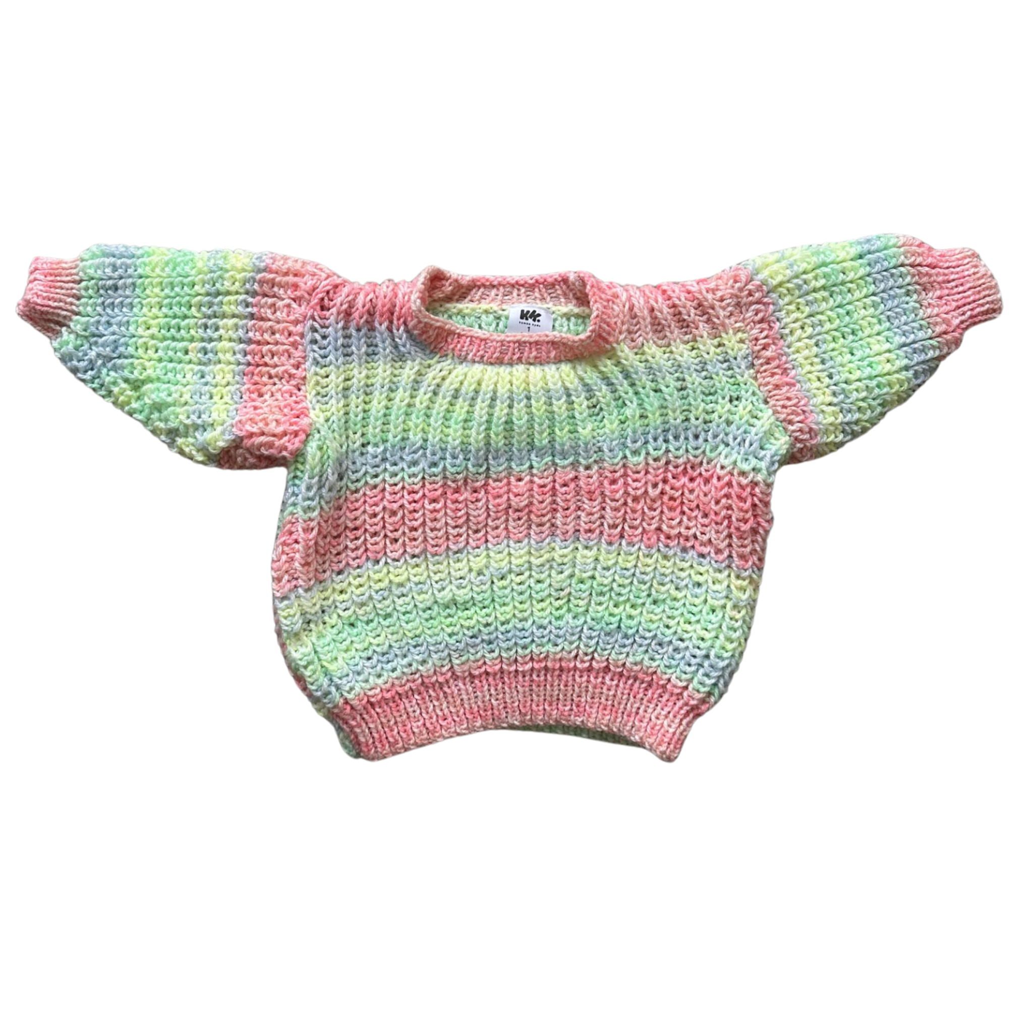 Georji — Fruity Ice Cream Jumper | Handknit Kids Knitwear